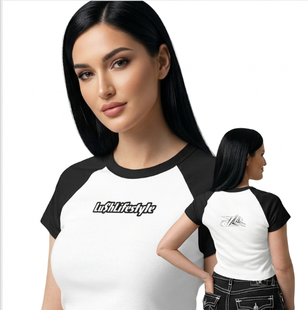 Women’s micro rib raglan Lu$hLifestyle Tee
